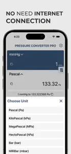 Pressure Converter Psi Bar Pas screenshot #2 for iPhone