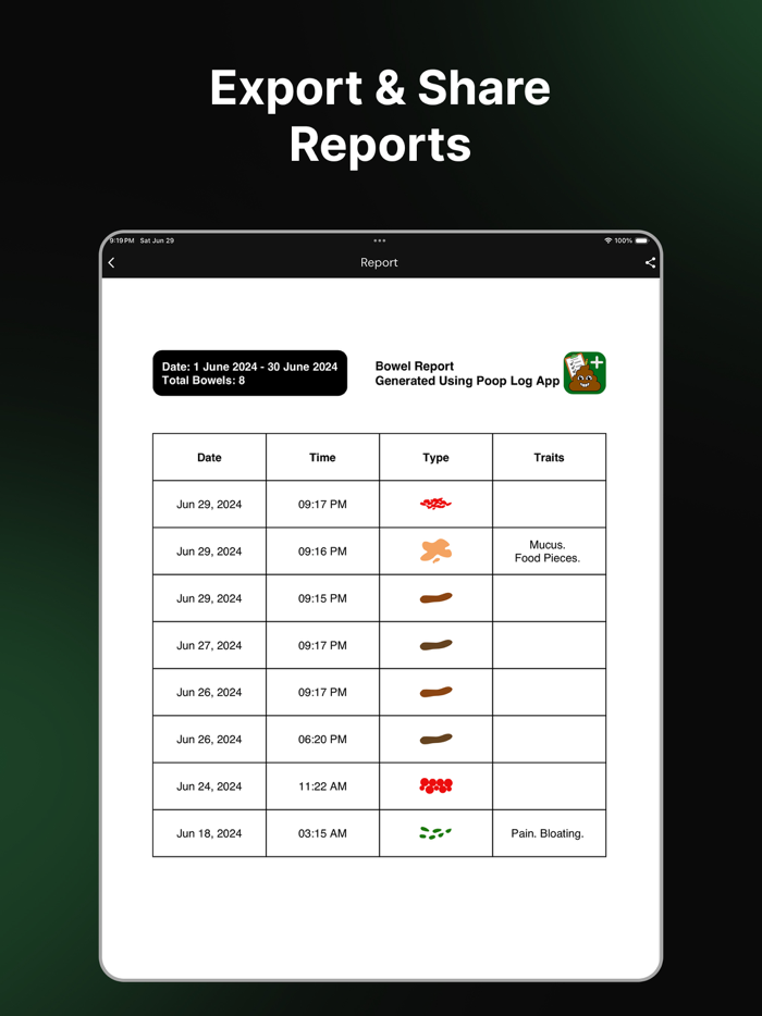 Poop  Bowel Movement Tracker