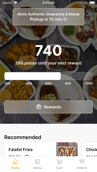 Akhis Authentic Shawarma iPhone screenshot 1 - Food & Drink app