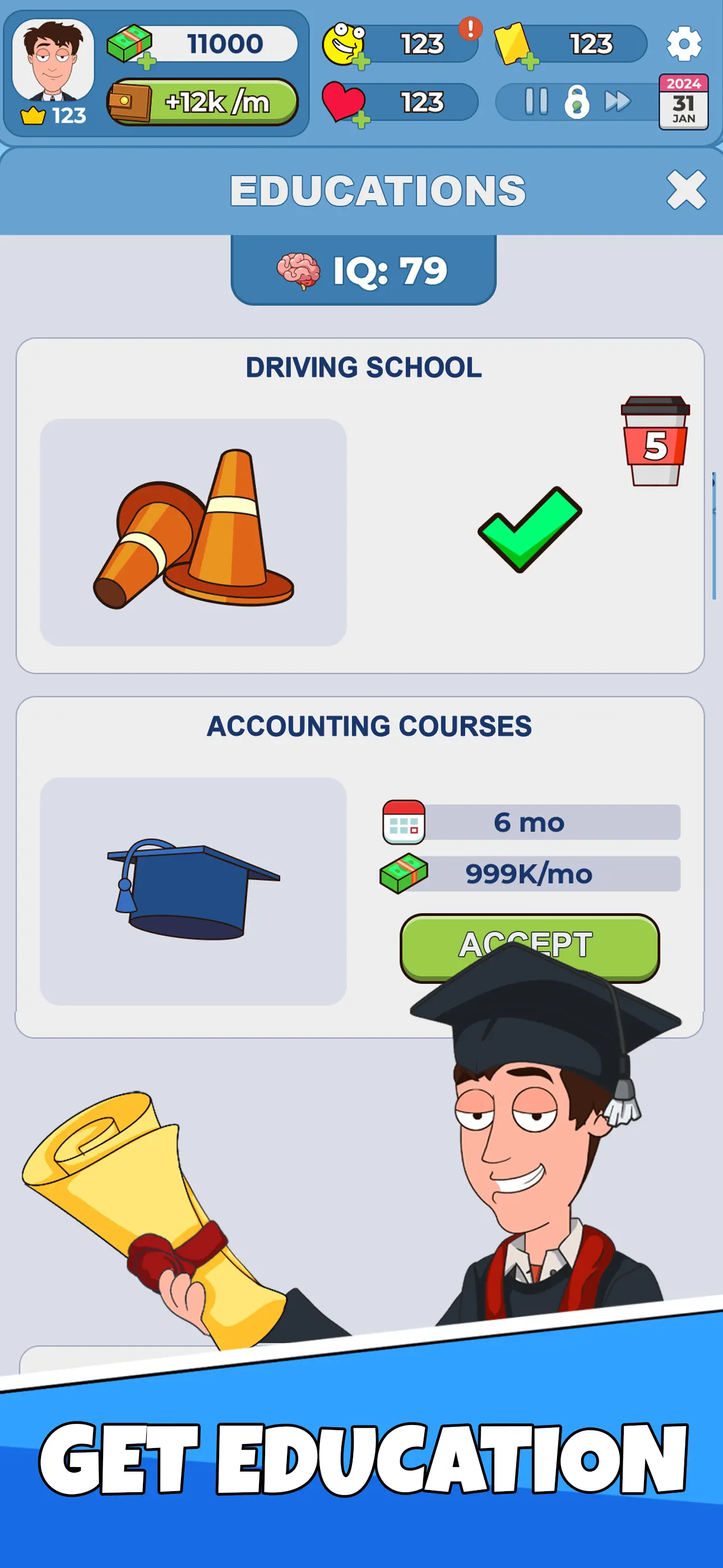 Idle Guy: Life Simulator games screenshot 3