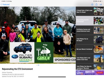 The East Texas Weekend iPad screenshot