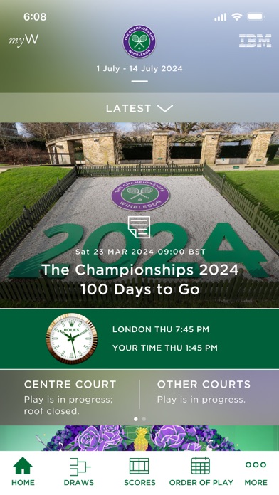 Wimbledon 2024 Screenshot