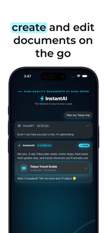 InstantAI - Lightning Fast AI screenshot