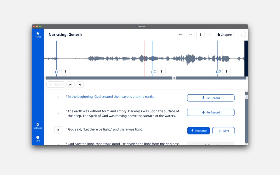#5. Orature (macOS) By: Wycliffe Associates