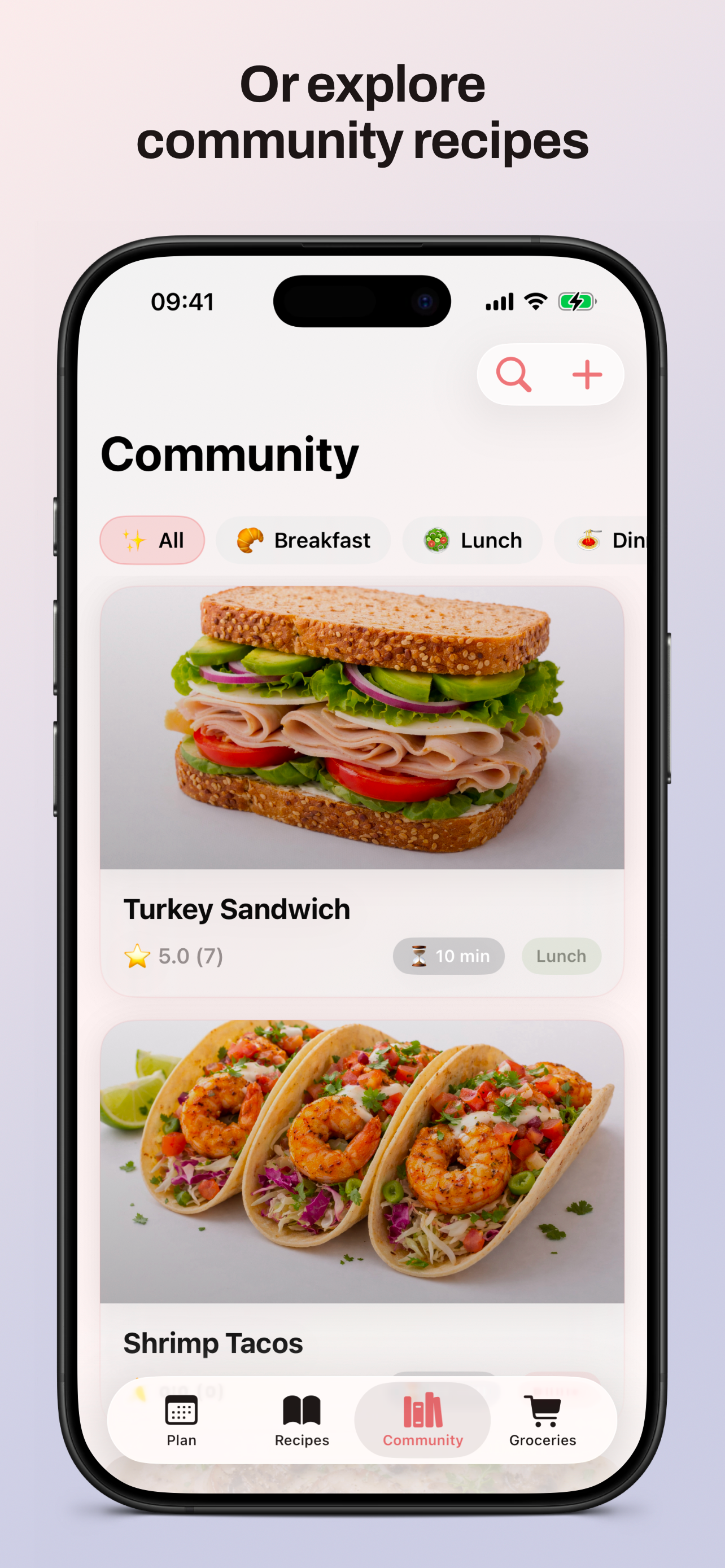 Nom Nom: Organize Recipes Plan