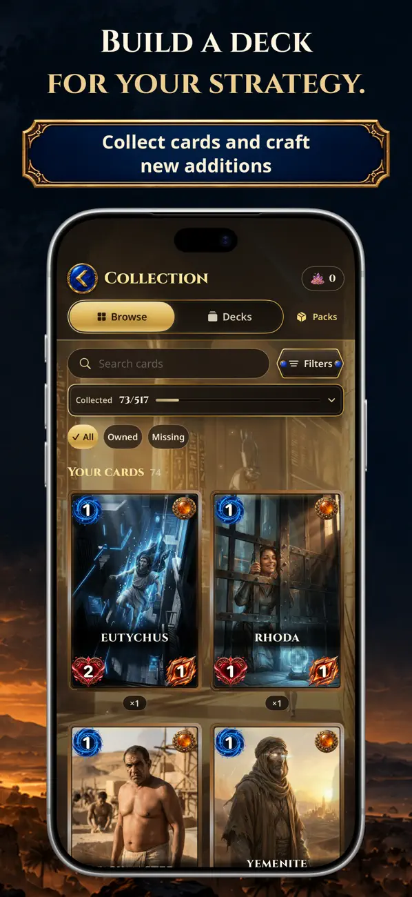 CCG Deckbuilder Covenant Cards: Capture officielle · App Store · 2 (iPhone & iPad)