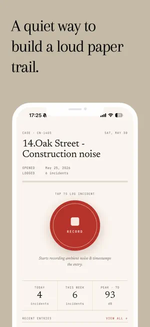 NoiseLog: Log & Report Noise screenshot 2
