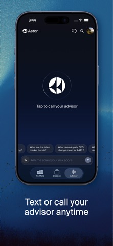 Astor: AI Investment Advisor iPhone screenshot