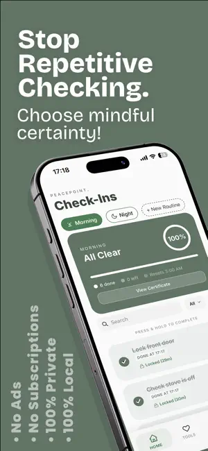 PeacePoint: OCD Smart Routines screenshot 1
