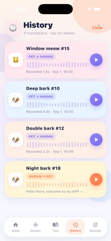 PawChat: Pet Translator iPhone screenshot