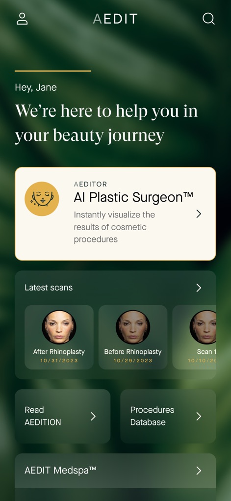 AEDIT: AI Plastic Surgeon - Medical App | MWM