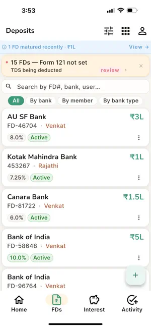FD Manager & Vault screenshot 2