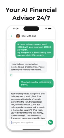 Henrie:  Ai Financial Coach iPhone screenshot