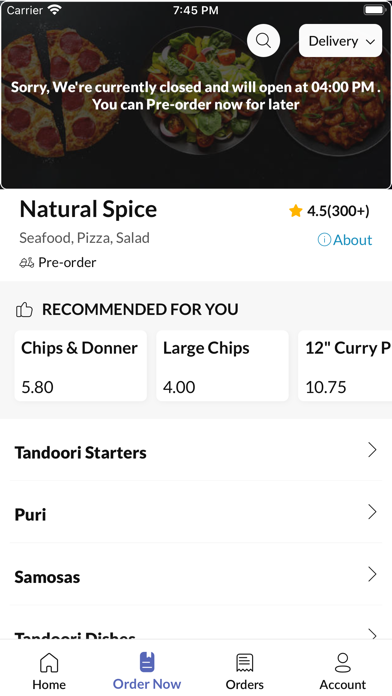 Natural Spice. Screenshot