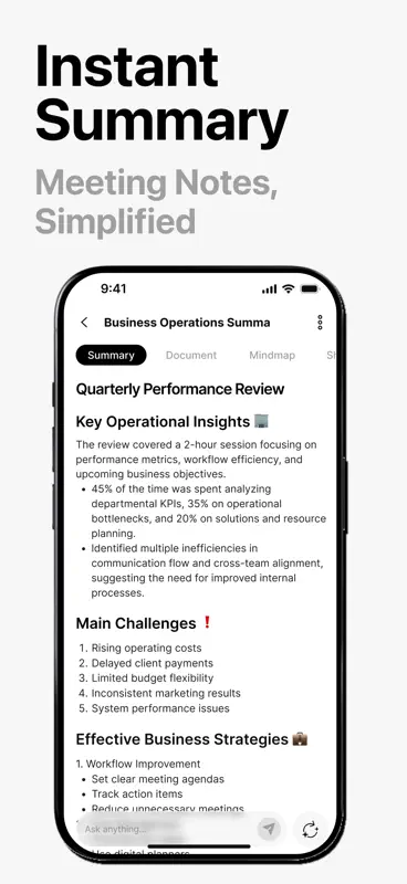 NoteX: AI Meeting Assistant screenshot 2 of 6