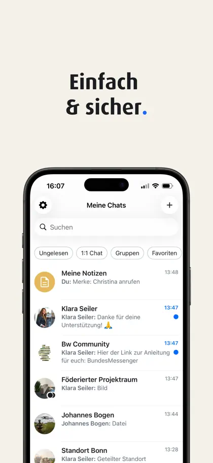Captura de tela 3 de 4 de BundesMessengerX