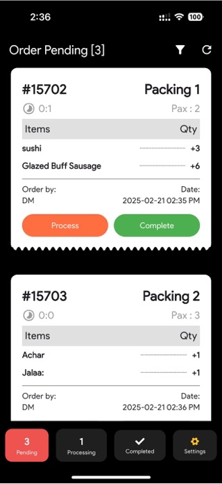 Ahpu KDS Screenshot 1 of 3