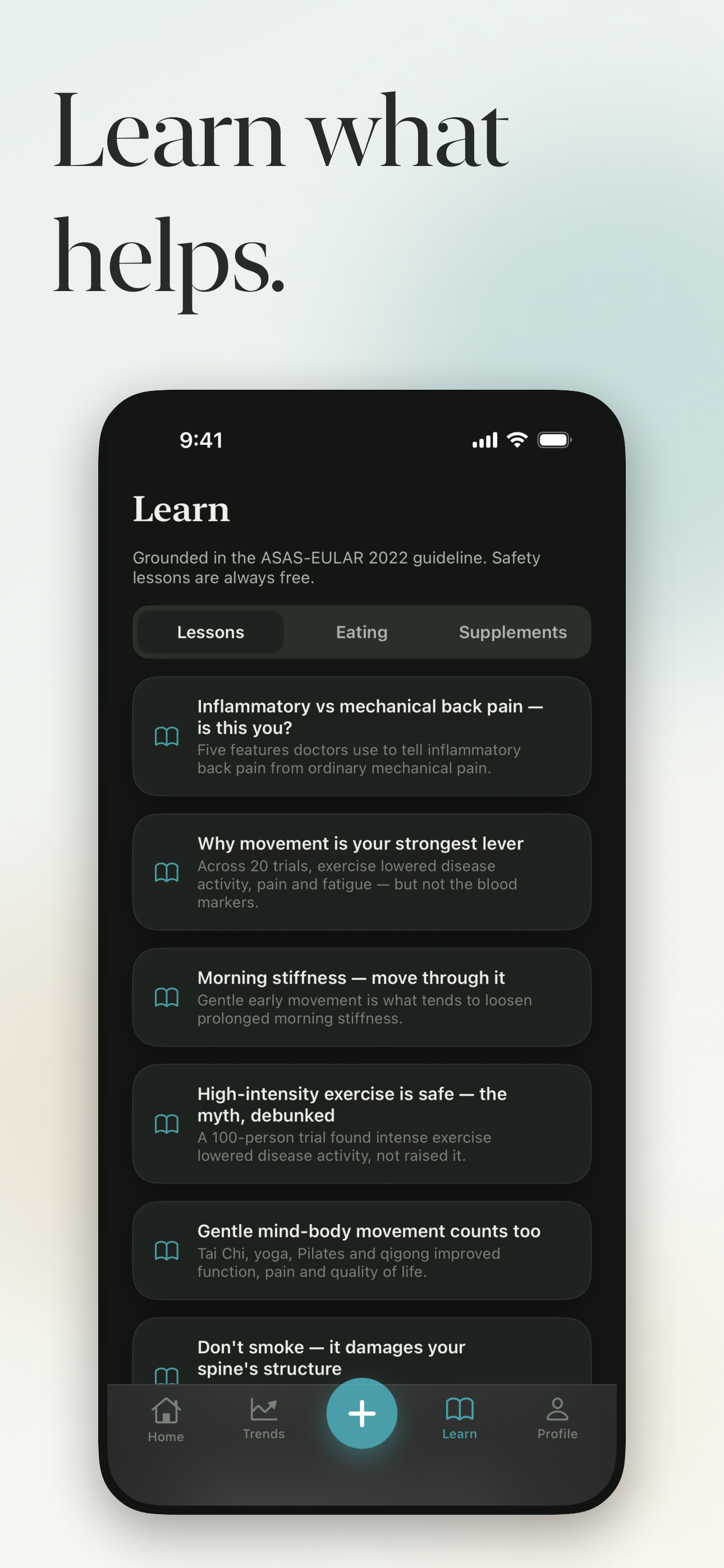 Verta Spondylitis Tracker screenshot 6