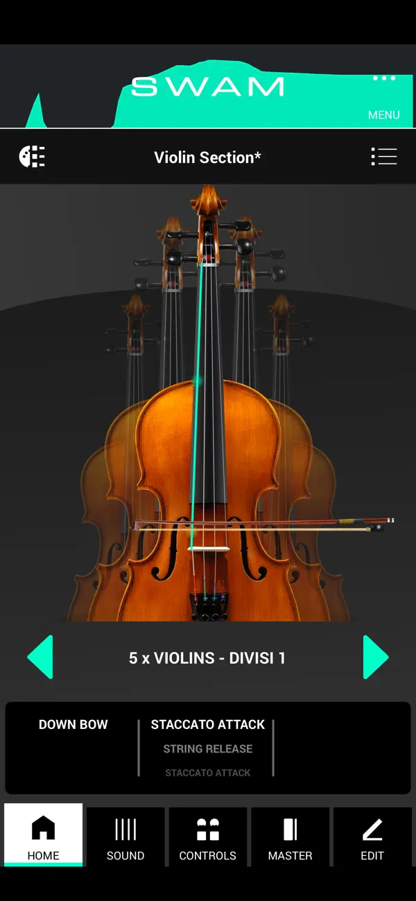 #1. SWAM Violin Section (iOS) di: Audio Modeling