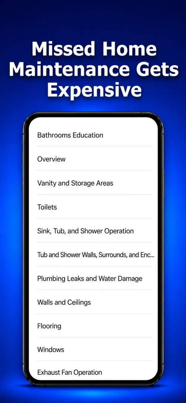Screenshot #1 pour Home Maintenance Checklist