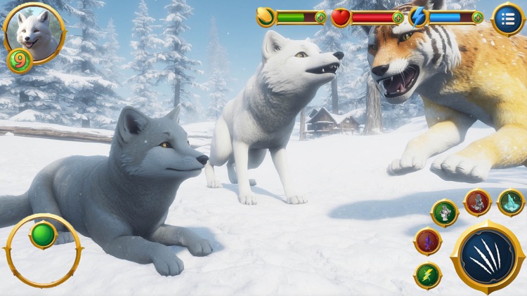 Virtual Arctic Fox Family Sim screenshot-3