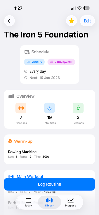 ION: Workout Log Screenshot 3 of 5