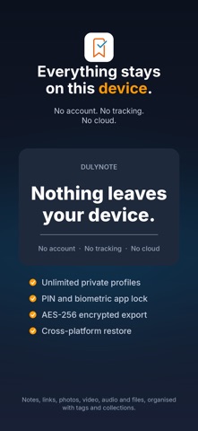 DulyNote: Private Notes, Links Screenshot 7 of 7