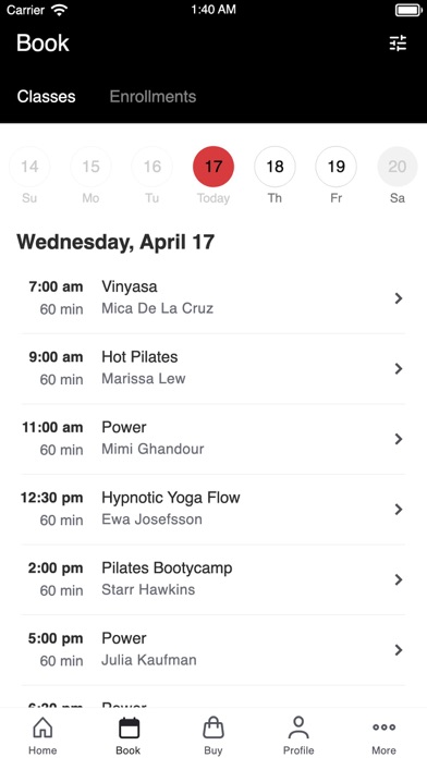 Mimi Yoga Studio Screenshot