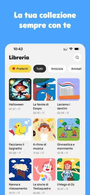 MyFaba – Il tuo Raccontastorie iPhone screenshot 1