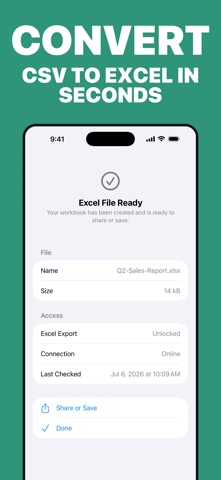 CSV to Excel: Spreadsheet Pro Screenshot 1 of 4
