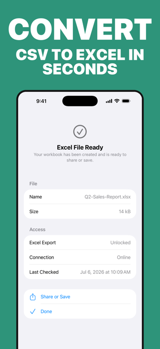 CSV to Excel: Spreadsheet Pro Screenshot 1 of 4