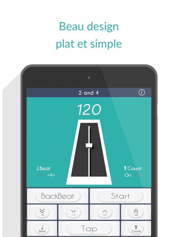 Screenshot #5 pour 2 and 4: Voice Metronome