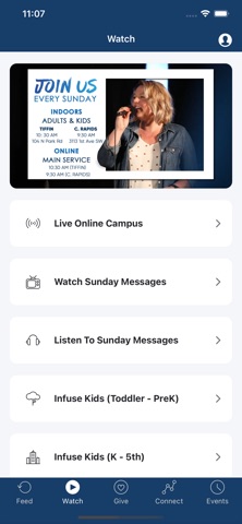 Infuse Church iPhone screenshot