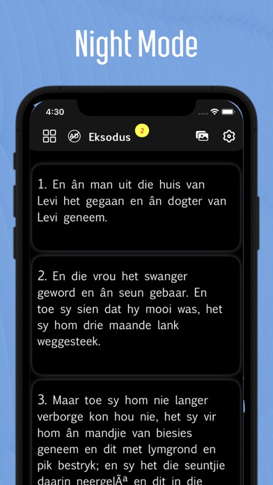 Afrikaans Bible. Screenshot
