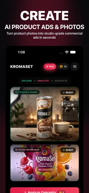 KromaSet - AI Product Ad Maker screenshot 1