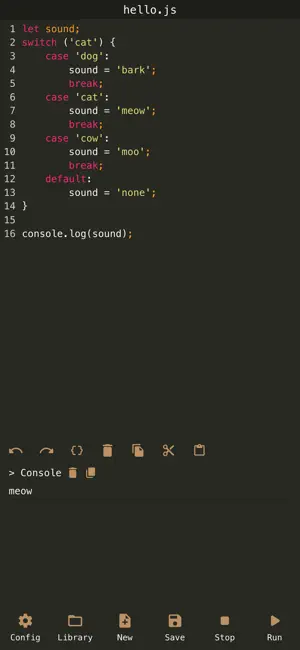 JavaScript Console Scripts iPhone screenshot 3
