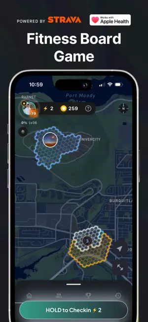 Checkin: Fitness Arena Game screenshot 1