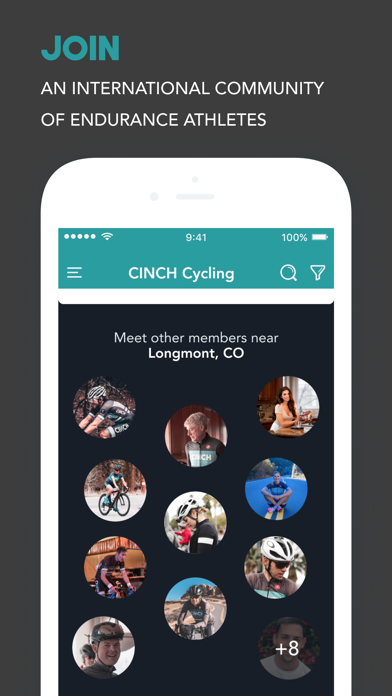 CINCH Cycling iPhone screenshot 1 - Sports app