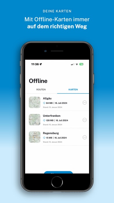 RadroutenPlaner Bayern Screenshot
