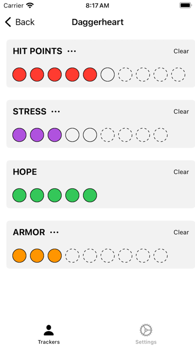 Screenshot #2 pour Daggerheart Tracker