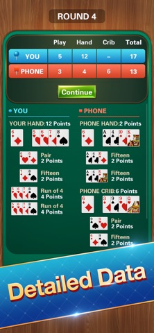 Cribbage - Card Game iPhone screenshot