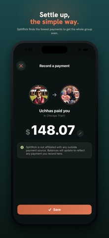 SplitRick iPhone screenshot