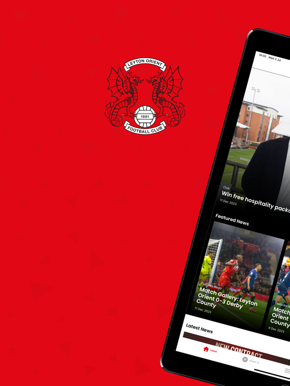 Leyton Orient FC iPad screenshot 1 - Sports app