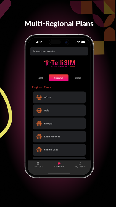 TelliSIM Screenshot