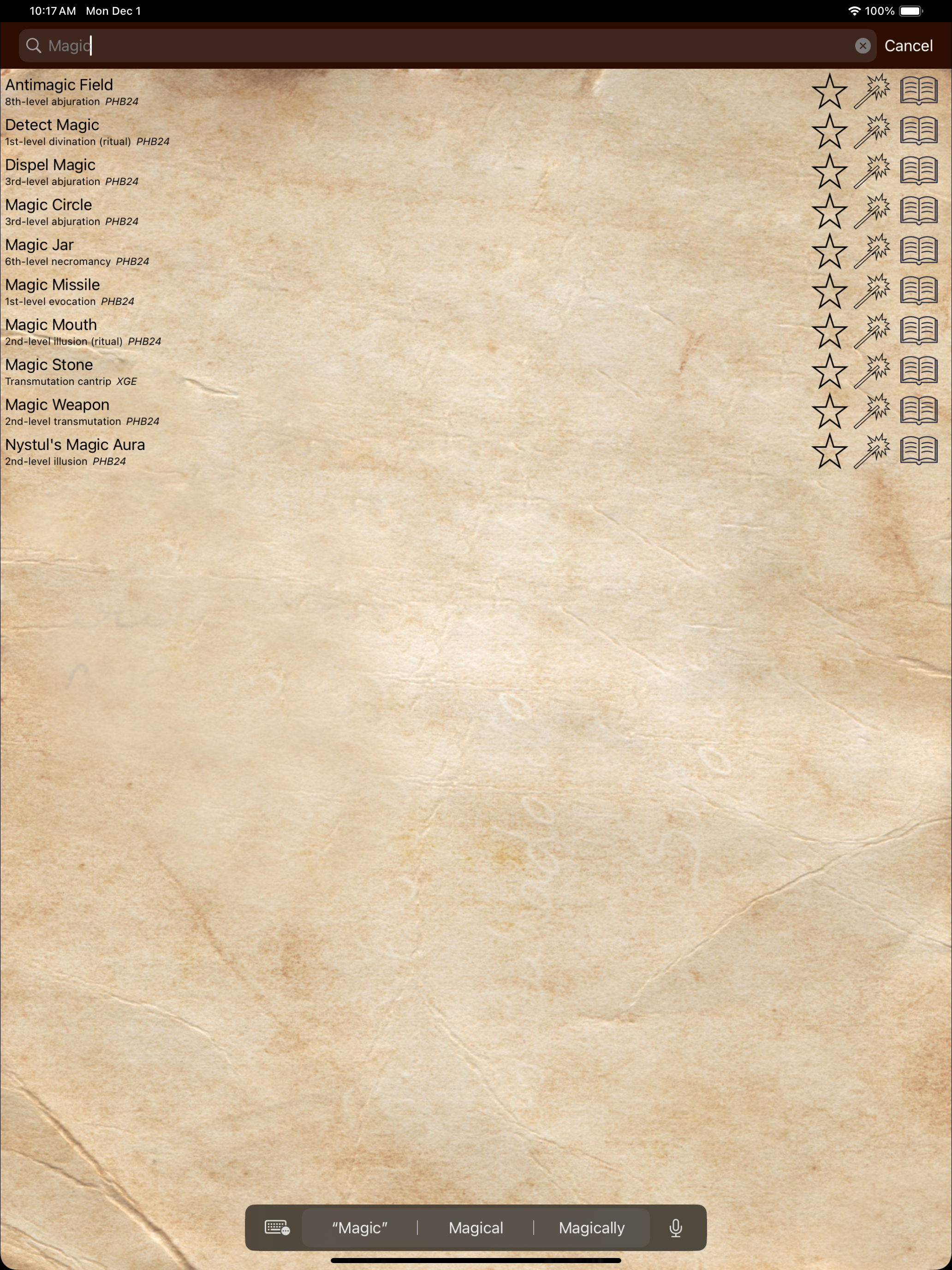 D&D Spellbook 5e
