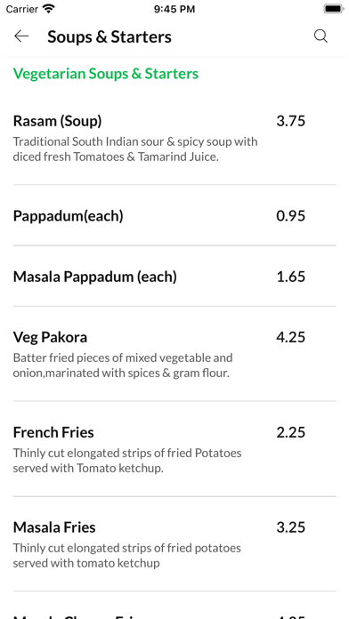 Chennai Dosa Sparkhill Screenshot