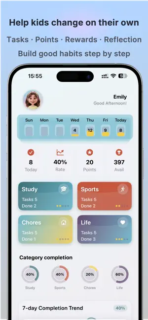 HabitLight -Kids Habit Tracker screenshot 1