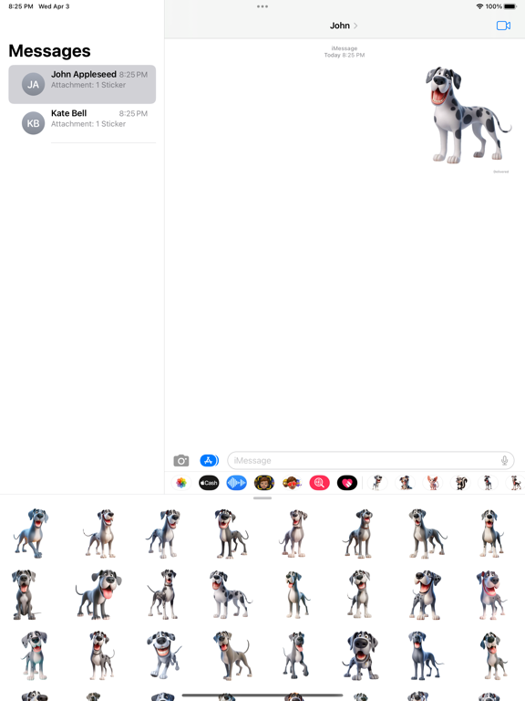 Screenshot #4 pour Happy Great Dane Stickers