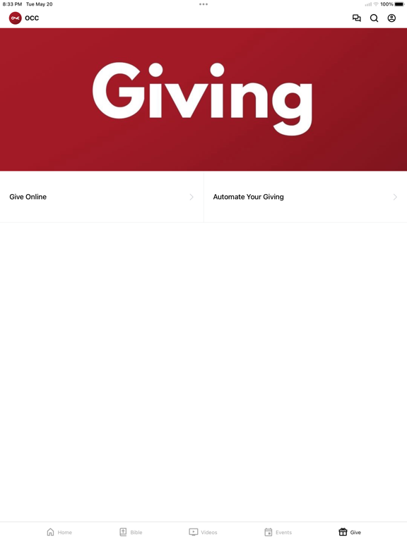 One Community Church Texas iPad screenshot 4 - Education app