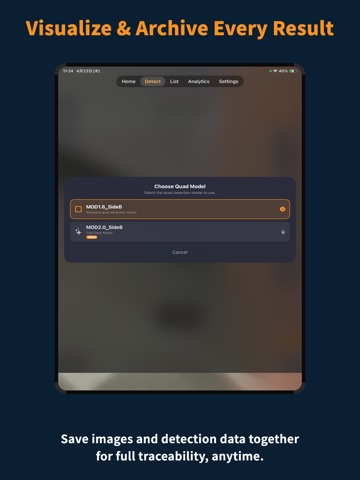 MOD Vision Steel Detection AI iPad screenshot